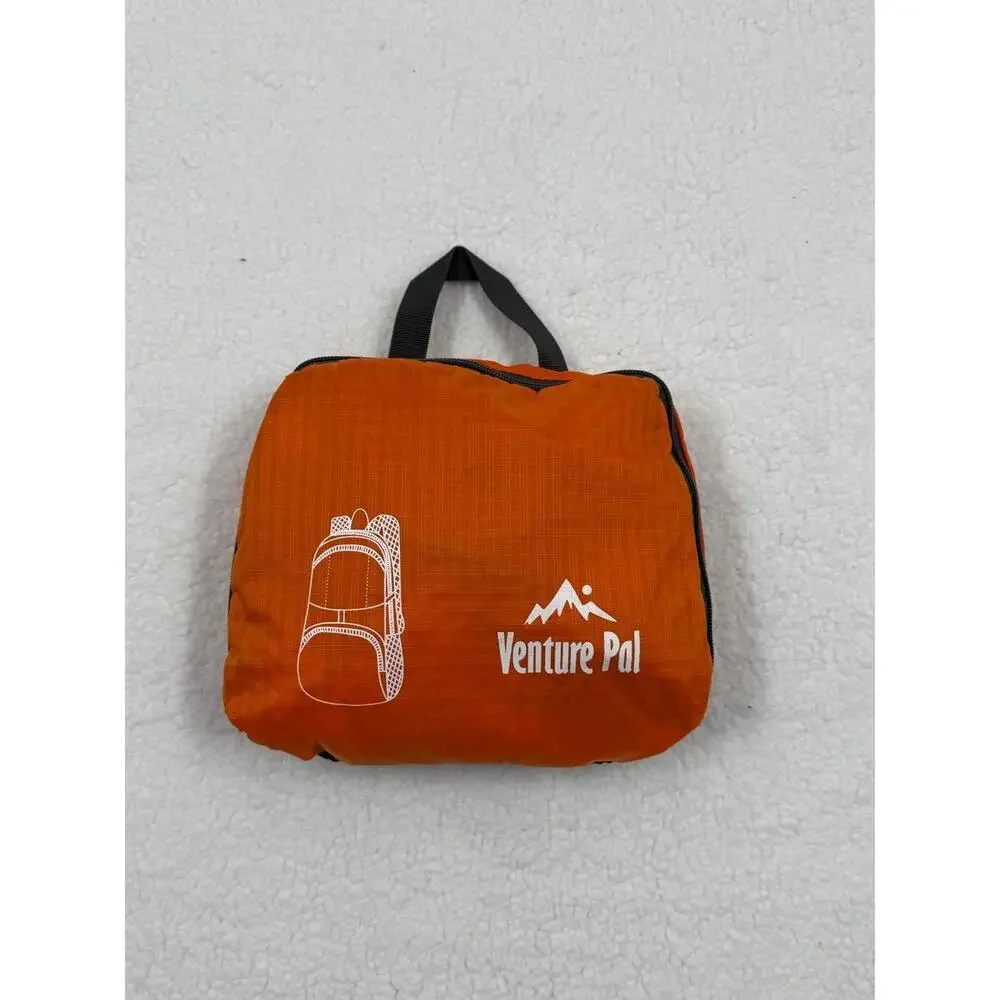 Venture Pal Orange Adjustable‎ Straps Mesh Pockets Zipper Pocket Backpack